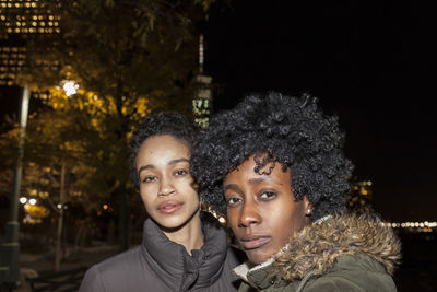 Portrait of two young women