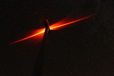 Low angle view of stars in sky at night