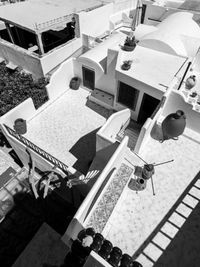 high angle view