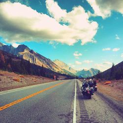 Road passing through mountains