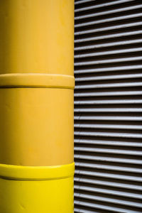 Full frame shot of yellow pipe 