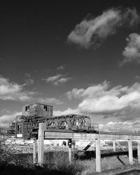 Built structure against cloudy sky