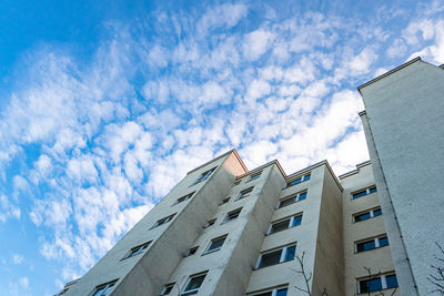 Low angle view of buildings against sky