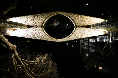 Close-up of illuminated lamp