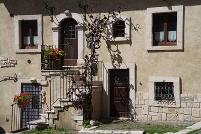 Exterior of abandoned house