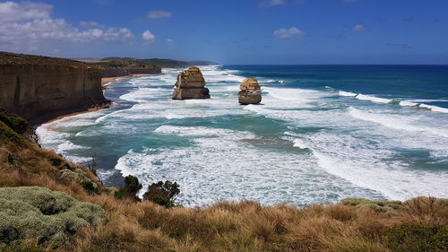 Scenic view of sea against sky