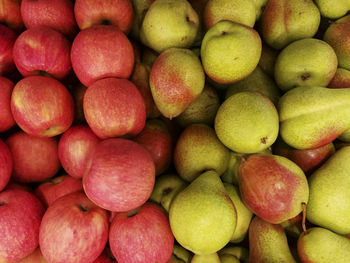 Full frame shot of fruits in market