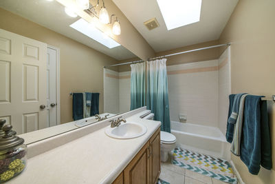 Interior of bathroom