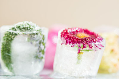 Close-up of cake on table