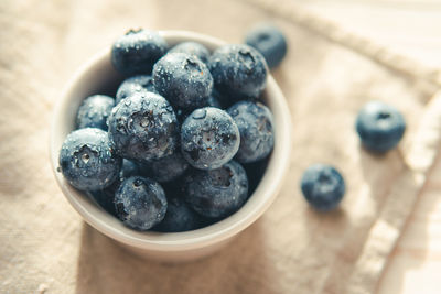 Close-up of blueberries