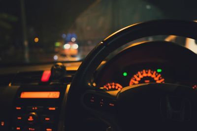 Close-up of vintage car