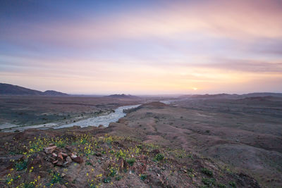 Landscape during sunset