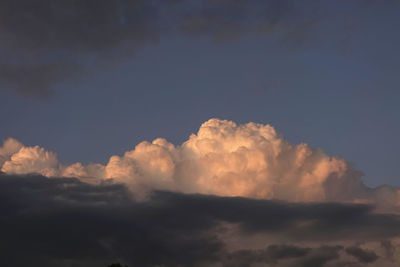Low angle view of clouds in sky