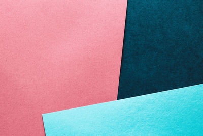 High angle view of colorful papers