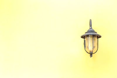 Low angle view of street light against clear sky