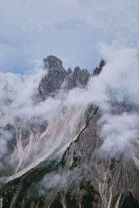 Hiking around tre cime di lavaredo/candini group, south tyrol, italy. 