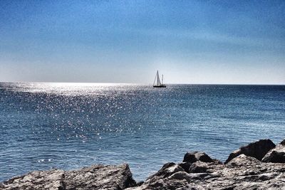 Scenic view of sea against sky