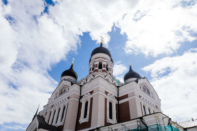 Low angle view of building against sky