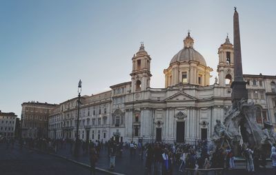 View of cathedral against clear sky