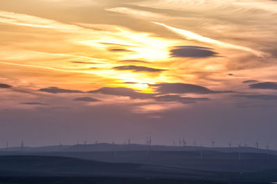 Scenic view of sky during sunset