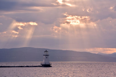 Burlington, vt lighthouse. lake champlainvermont.