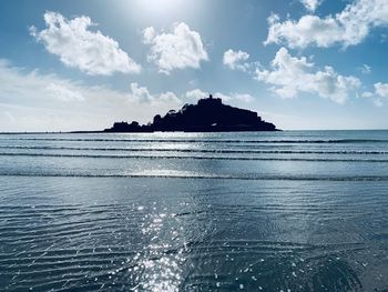 Scenic view of sea against sky