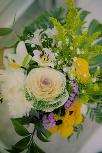 Close-up of rose bouquet