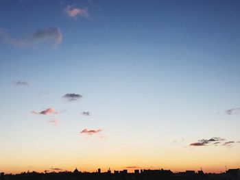 Scenic view of sky during sunset