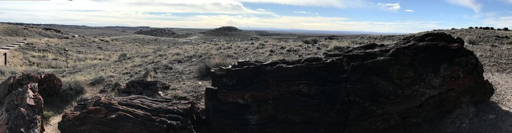 Panoramic view of landscape against sky