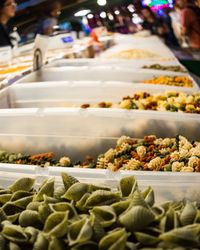 Vegetables for sale at market stall