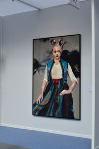 Portrait of man wearing mask