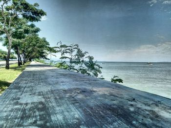 Scenic view of sea against sky