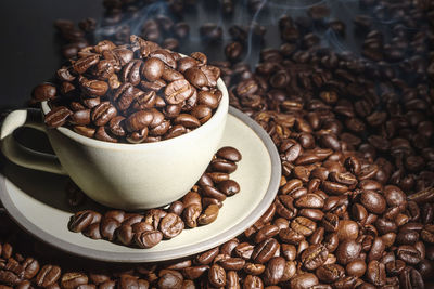 Close-up of coffee beans