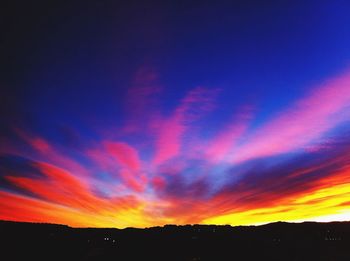 Scenic view of landscape at sunset