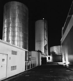 View of illuminated building at night