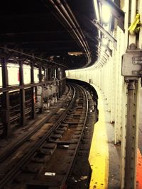Train at railroad station