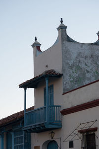 Low angle view of built structure against sky