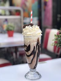 Close-up of ice cream