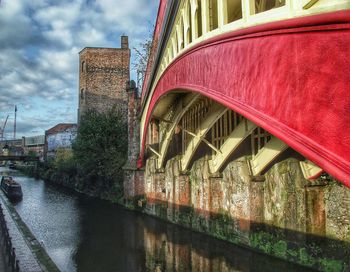 Reflection of built structures in water