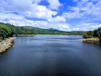 Scenic view of river against sky