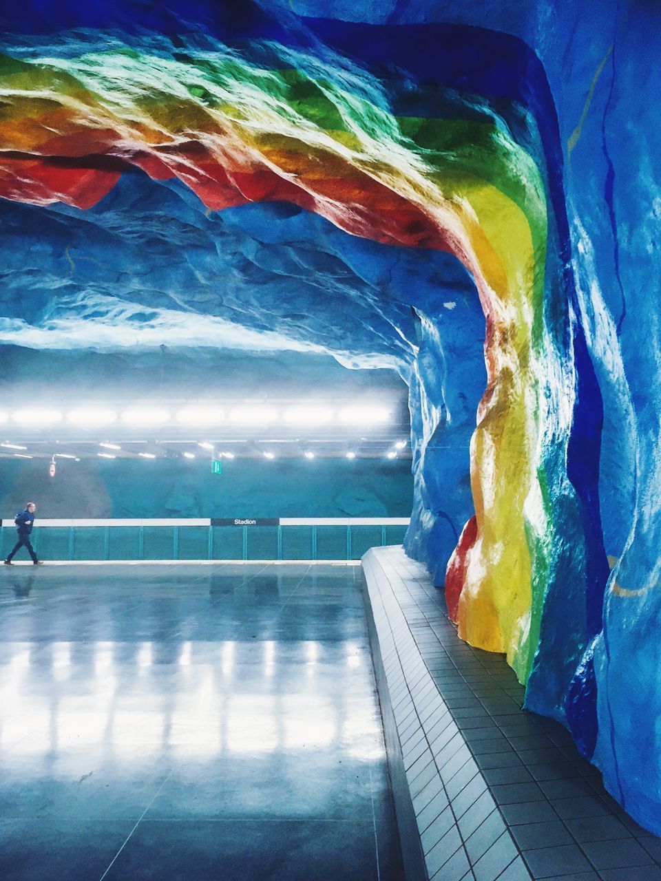 VIEW OF ILLUMINATED SWIMMING POOL