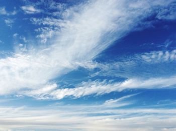 Low angle view of cloudy sky