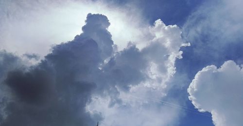 Low angle view of clouds in sky