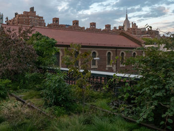 Built structure with trees in background