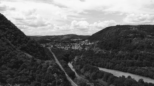 Panoramic view of landscape against sky