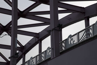 Low angle view of bridge against sky