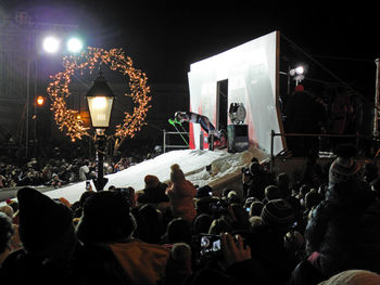 Crowd at music concert