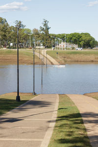 Scenic view of park against sky