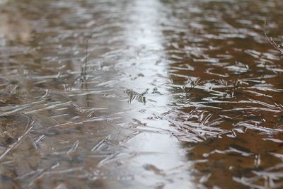 Full frame shot of puddle