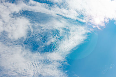 Low angle view of clouds in sky